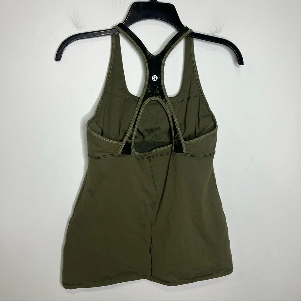 Lululemon Satnam tank olive green size‎ 10